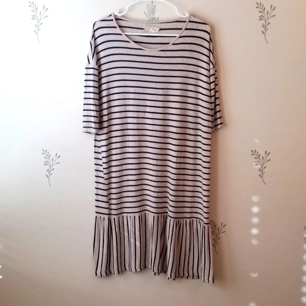 Daisy Island Ruffle Shirt Dress